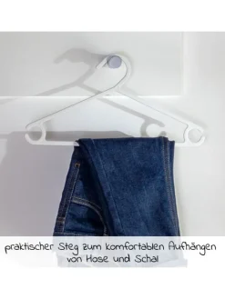 LaLoona Babymöbel<Kleiderbügel für Babys und Kinder (22 Stück) in weiss