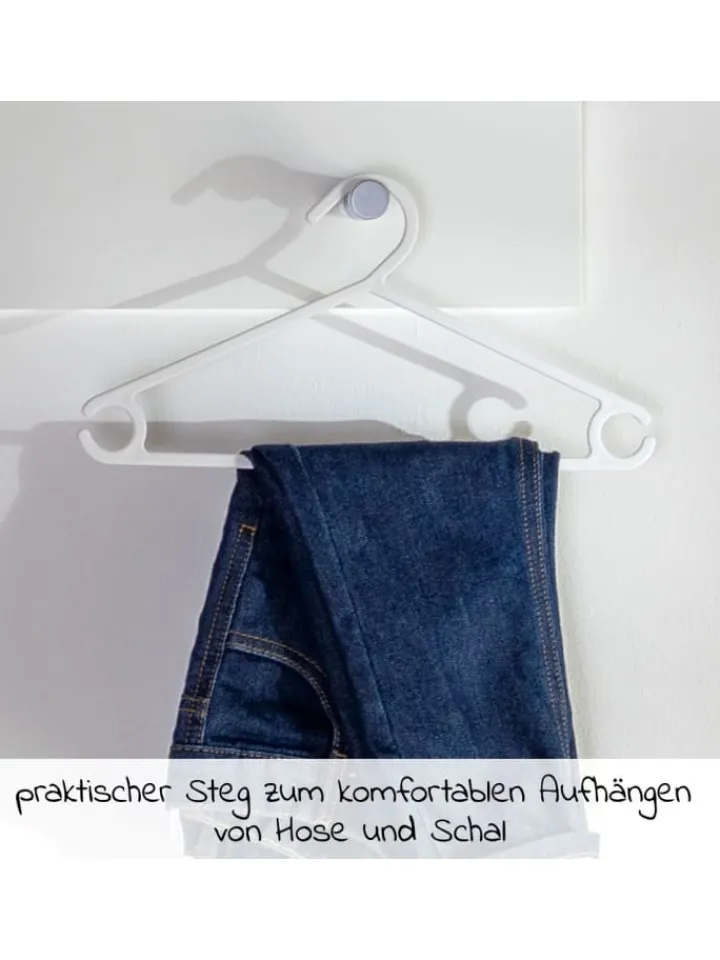 LaLoona Babymöbel<Kleiderbügel für Babys und Kinder (22 Stück) in weiss