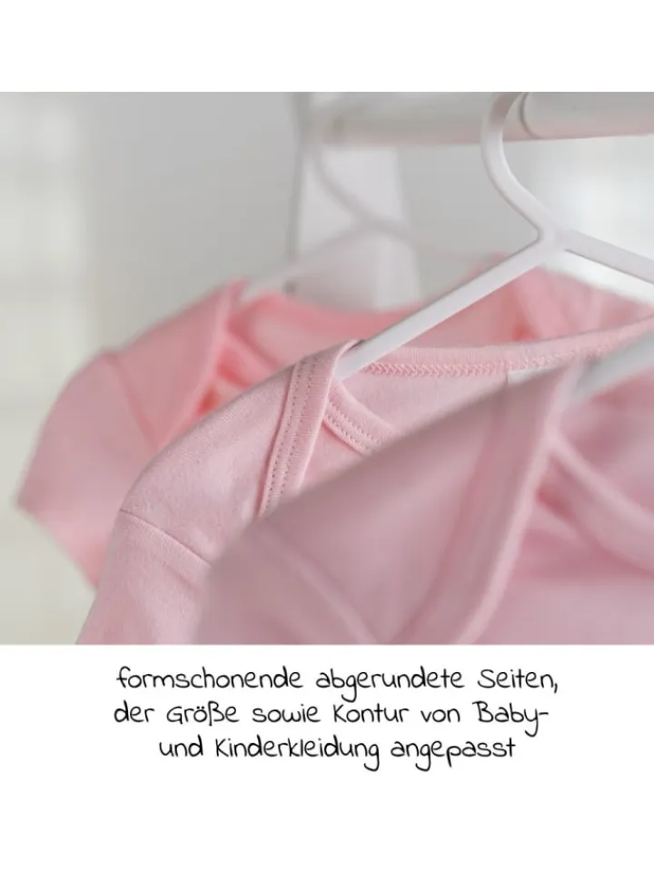 LaLoona Babymöbel<Kleiderbügel für Babys und Kinder (22 Stück) in weiss