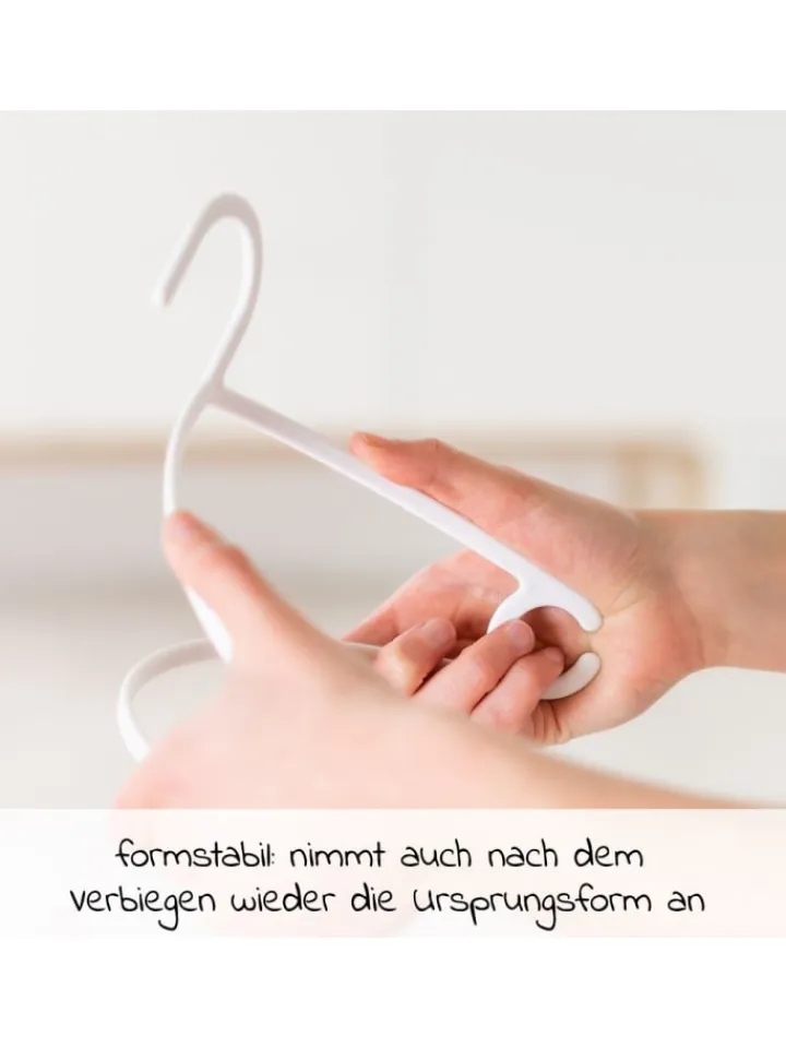 LaLoona Babymöbel<Kleiderbügel für Babys und Kinder (22 Stück) in weiss