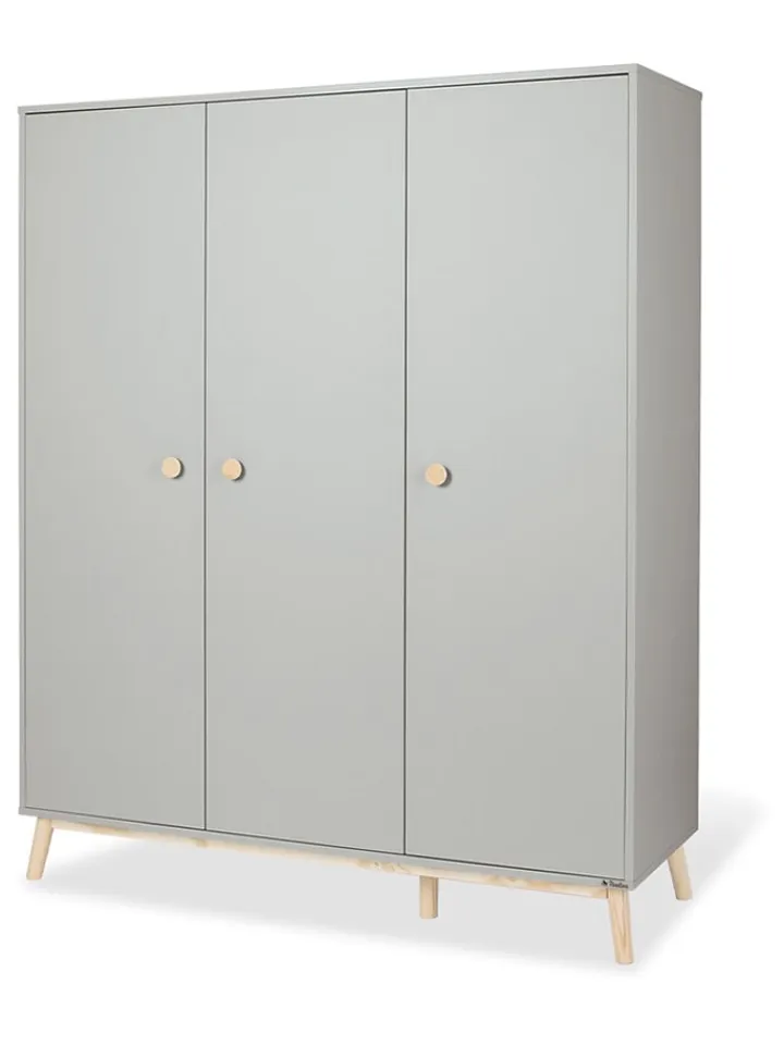 Pinolino Regale & Schränke<Kleiderschrank "Dusk" in Grau - (B)158 x (H)193 x (T)54 cm