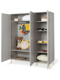 Pinolino Regale & Schränke<Kleiderschrank "Dusk" in Grau - (B)158 x (H)193 x (T)54 cm