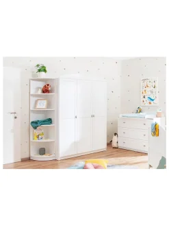 Pinolino Kindermöbel<Kleiderschrank "Laura" in Weiß - (B)135 x (H)191 x (T)54 cm