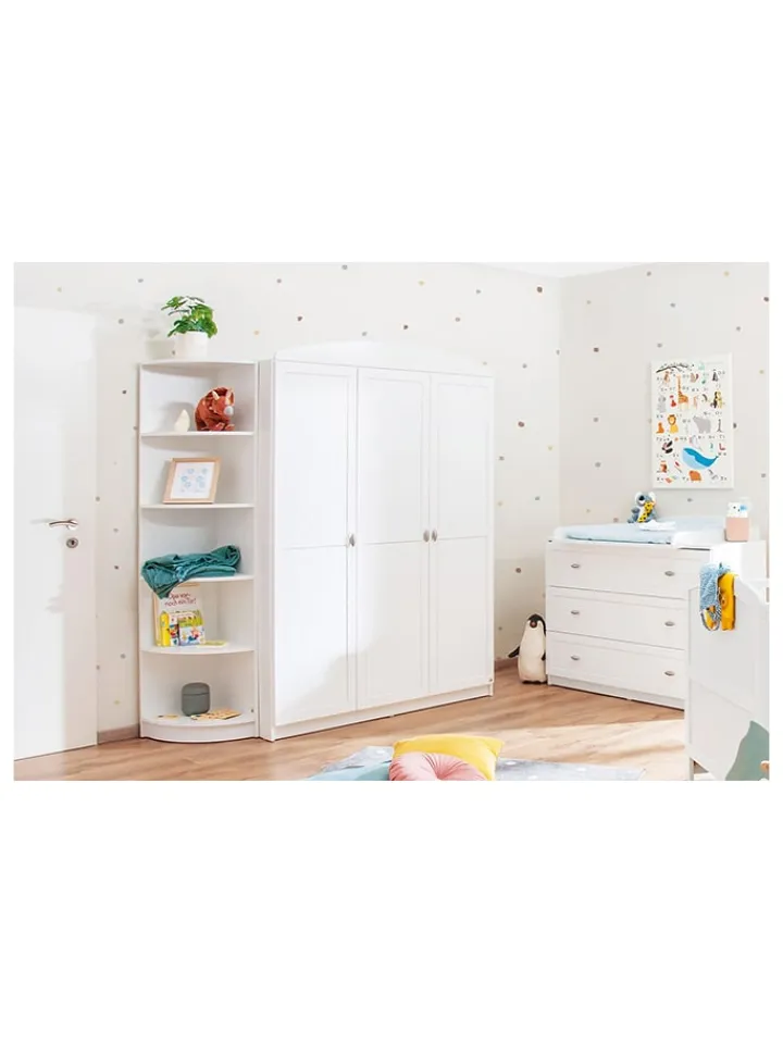 Pinolino Kindermöbel<Kleiderschrank "Laura" in Weiß - (B)135 x (H)191 x (T)54 cm