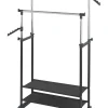 Wenko Garderoben<Kleiderstange "All In" in Schwarz/ Chrom - (B)89,5 x (H)169 x (T)43 cm