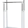 STORE IT Garderoben<Kleiderständer in Chrom/ Weiß - (B)134 x (H)168 x (T)44 cm
