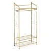 relaxdays Garderoben<Kleiderständer in Gold - (B)78 x (H)161 x (T)36 cm