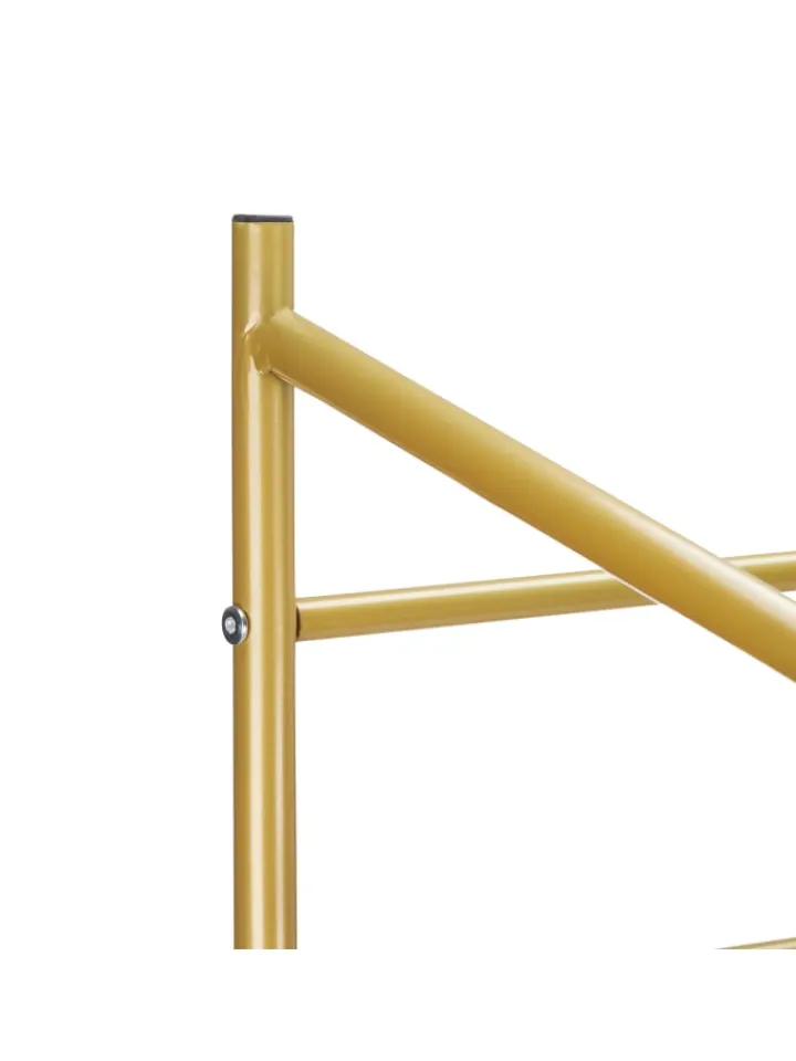 relaxdays Garderoben<Kleiderständer in Gold - (B)78 x (H)161 x (T)36 cm