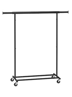 Songmics Regale & Schränke|Garderoben<Kleiderständer in Schwarz - (B)132 x (H)160 x (T)45,5 cm