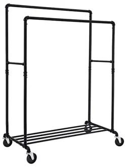 Songmics Regale & Schränke|Garderoben<Kleiderständer in Schwarz - (B)100 x (H)162 x (T)59 cm