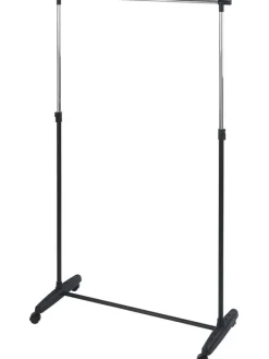 Wenko Garderoben<Kleiderständer in Schwarz - (B)90 x (H)170 x (T)38 cm