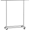 SONGMICS Garderoben<Kleiderständer in Silber - (B)132 x (H)160 x (T)45,5 cm