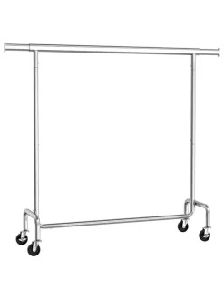 Songmics Regale & Schränke|Garderoben<Kleiderständer in Silber - (B)111,4 x (H)162,9 x (T)45 cm