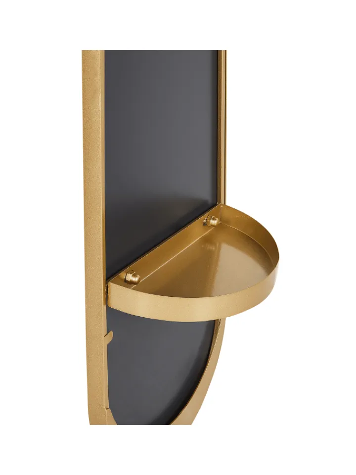 Beliani Garderoben<Kleiderständer MOODY in Gold/Weiß - (W) 34 x (H) 170 x (L) 34 cm