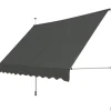 COSTWAY Gartenmöbel<Klemmmarkise 350 cm in Grau