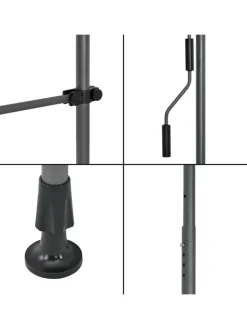 pro.tec Gartenmöbel<Klemmmarkise in Schwarz (B)150cm