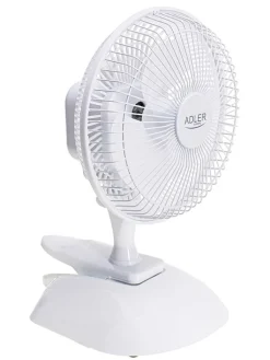 Adler Klima & Haushalt<Klemm-Ventilator in Weiß - Ø 15 cm
