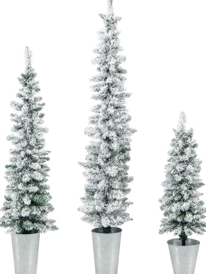 COSTWAY Künstliche Weihnachtsbäume<Künstliche Weihnachtsbäume 3 tlg. Set in Weiß