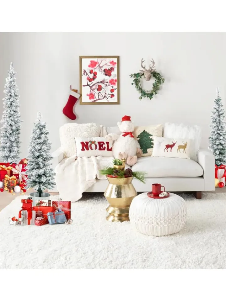 COSTWAY Künstliche Weihnachtsbäume<Künstliche Weihnachtsbäume 3 tlg. Set in Weiß