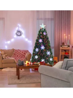 COSTWAY Künstliche Weihnachtsbäume<Künstlicher Weihnachtsbaum LED in Grün