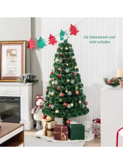 COSTWAY Künstliche Weihnachtsbäume<Künstlicher Weihnachtsbaum LED in Grün