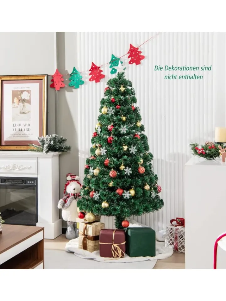 COSTWAY Künstliche Weihnachtsbäume<Künstlicher Weihnachtsbaum LED in Grün