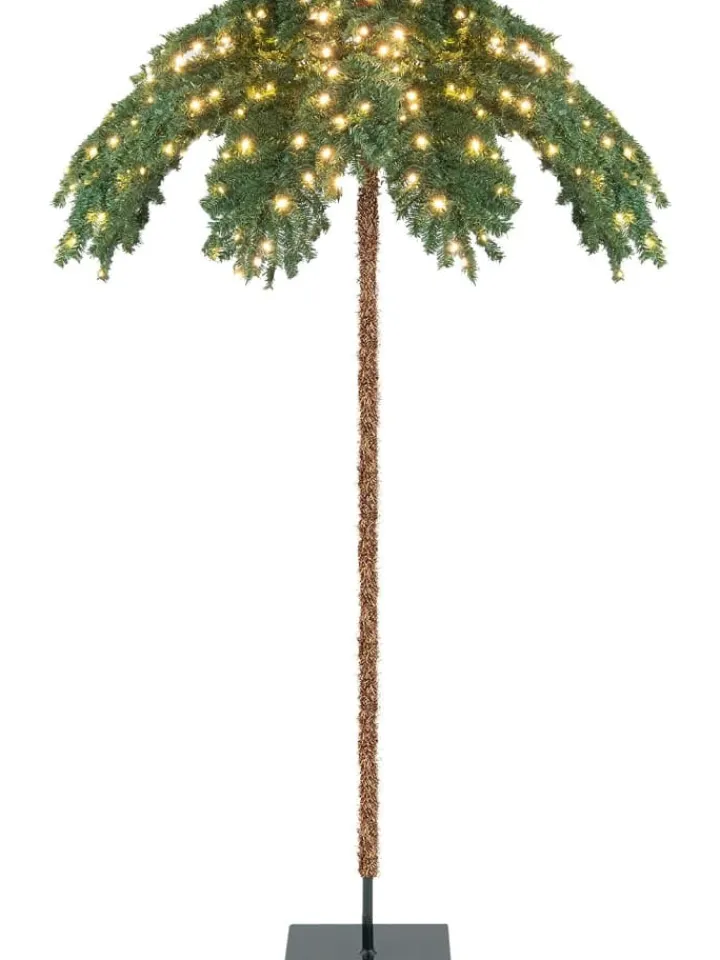 COSTWAY Künstliche Weihnachtsbäume<Künstlicher Weihnachtsbaum LED in Grün