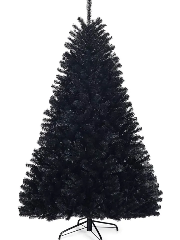 COSTWAY Künstliche Weihnachtsbäume<Künstlicher Weihnachtsbaum in Schwarz