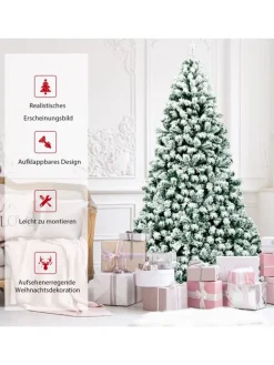 COSTWAY Künstliche Weihnachtsbäume<Künstlicher Weihnachtsbaum in Grün