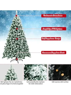 COSTWAY Künstliche Weihnachtsbäume<Künstlicher Weihnachtsbaum in Grün