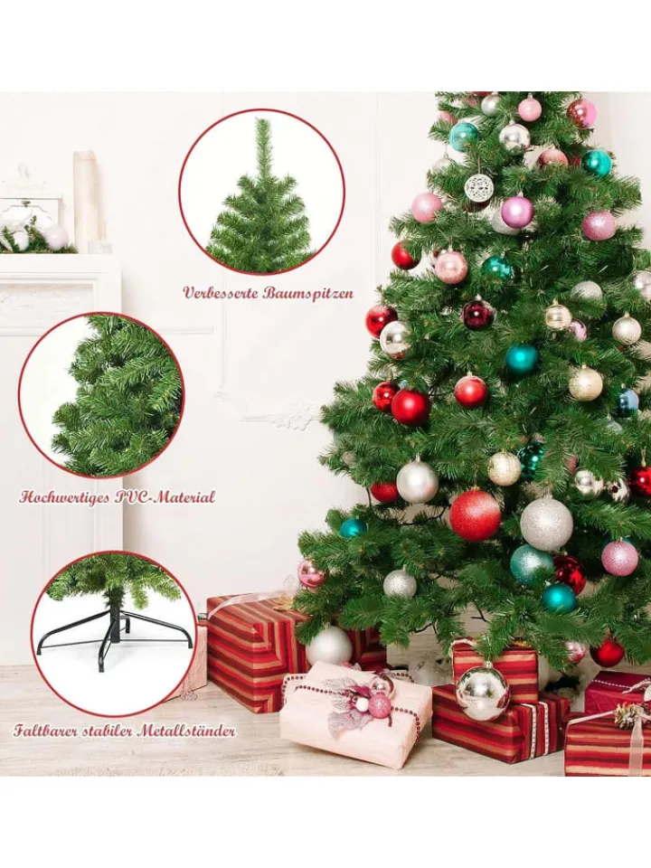 COSTWAY Künstliche Weihnachtsbäume<Künstlicher Weihnachtsbaum in Grün