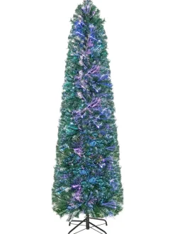 COSTWAY Künstliche Weihnachtsbäume<Künstlicher Weihnachtsbaum Glasfaseroptik in Grün