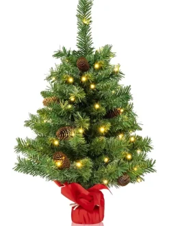 COSTWAY Künstliche Weihnachtsbäume<Künstlicher Weihnachtsbaum Mini LED in Grün
