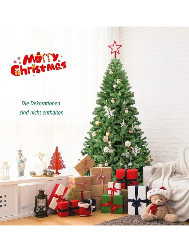 COSTWAY Künstliche Weihnachtsbäume<Künstlicher Weihnachtsbaum in Grün
