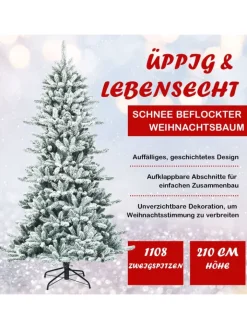 COSTWAY Künstliche Weihnachtsbäume<Künstlicher Weihnachtsbaum in Weiß