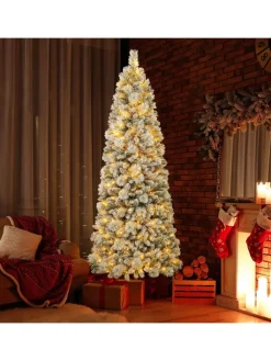 COSTWAY Künstliche Weihnachtsbäume<Künstlicher Weihnachtsbaum mit Beleuchtung in Grün