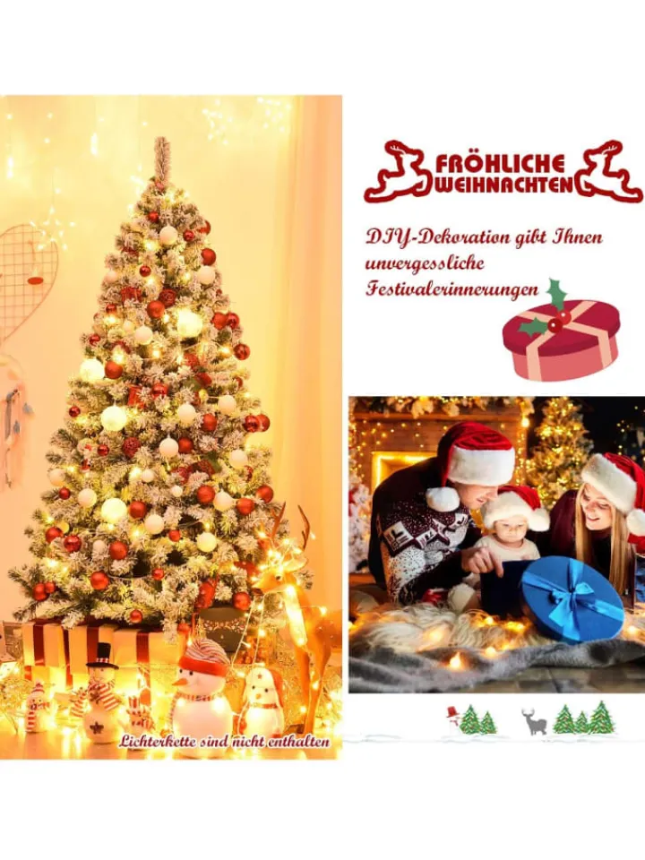 COSTWAY Künstliche Weihnachtsbäume<Künstlicher Weihnachtsbaum in Grün