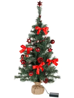 Profiline Künstliche Weihnachtsbäume<Künstlicher Weihnachtsbaum mit LEDs in Grün - (H)75 cm