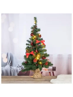 Profiline Künstliche Weihnachtsbäume<Künstlicher Weihnachtsbaum mit LEDs in Grün - (H)75 cm