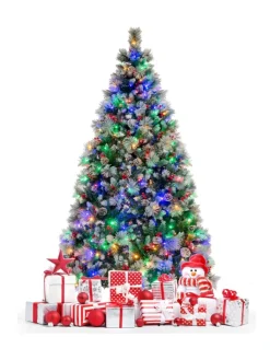 COSTWAY Künstliche Weihnachtsbäume<Künstlicher Weihnachtsbaum LED in Grün