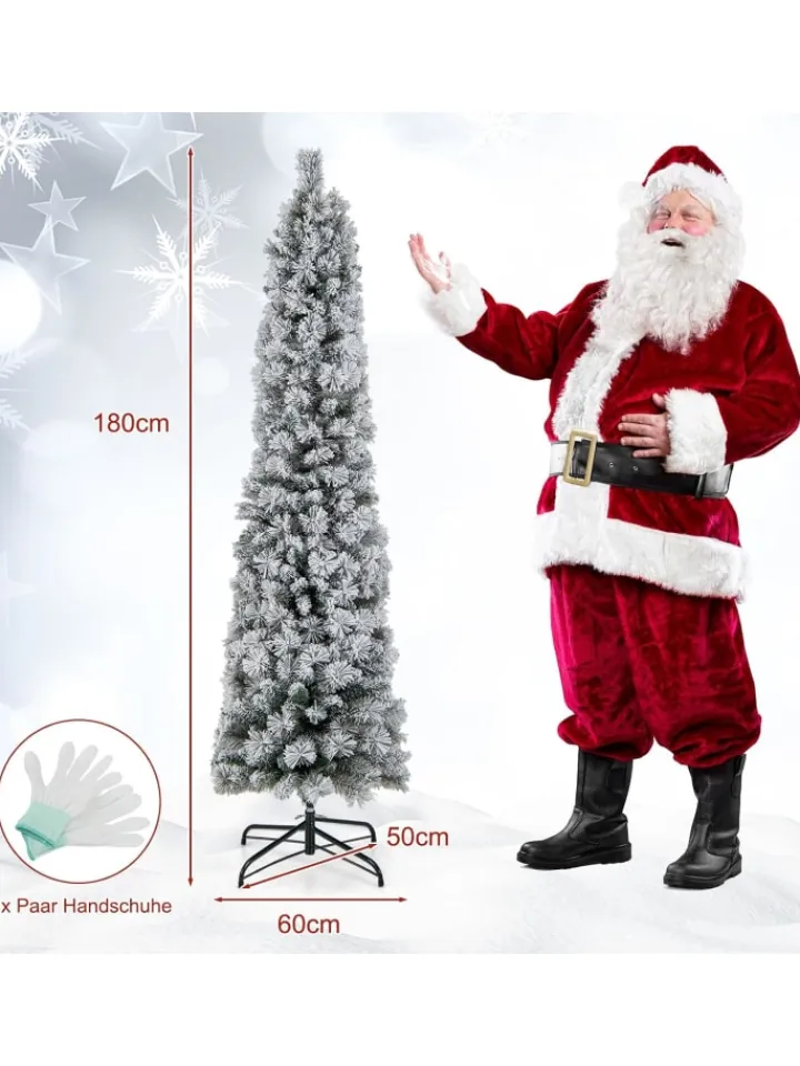 COSTWAY Künstliche Weihnachtsbäume<Künstlicher Weihnachtsbaum LED in Weiß