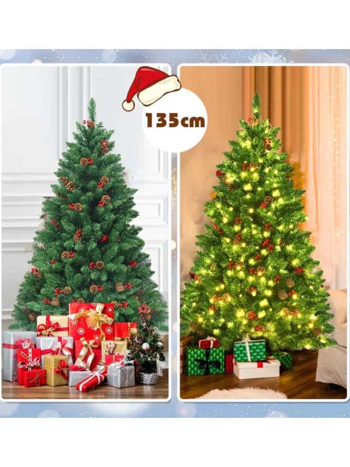 COSTWAY Künstliche Weihnachtsbäume<Künstlicher Weihnachtsbaum LED in Grün