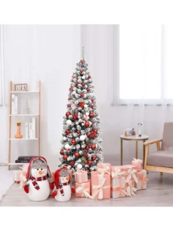COSTWAY Künstliche Weihnachtsbäume<Künstlicher Weihnachtsbaum LED in Grün
