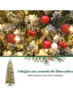 COSTWAY Künstliche Weihnachtsbäume<Künstlicher Weihnachtsbaum LED in Grün