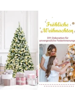 COSTWAY Künstliche Weihnachtsbäume<Künstlicher Weihnachtsbaum in Grün