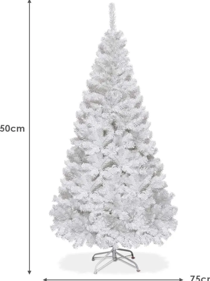 COSTWAY Künstliche Weihnachtsbäume<Künstlicher Weihnachtsbaum in Weiß