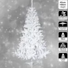 WellHome Künstliche Weihnachtsbäume<Künstlicher Weihnachtsbaum in Weiß - (H)150 cm