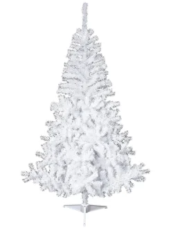 WellHome Künstliche Weihnachtsbäume<Künstlicher Weihnachtsbaum in Weiß - (H)150 cm