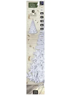 WellHome Künstliche Weihnachtsbäume<Künstlicher Weihnachtsbaum in Weiß - (H)150 cm