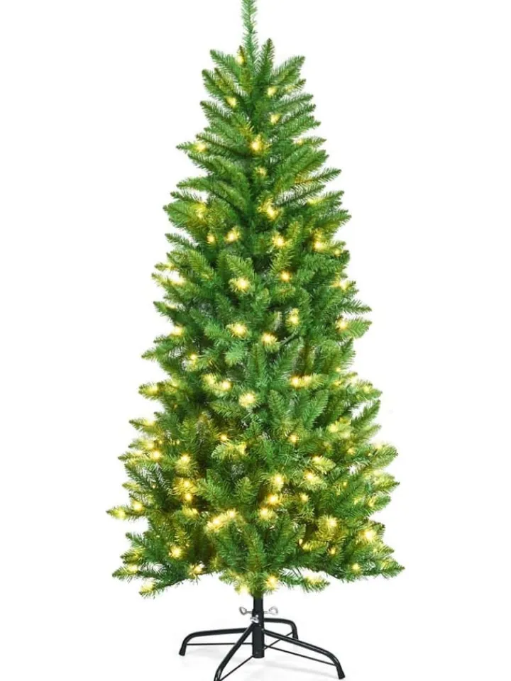 COSTWAY Künstliche Weihnachtsbäume<Künstlicher Weihnachtsbaum LED in Grün
